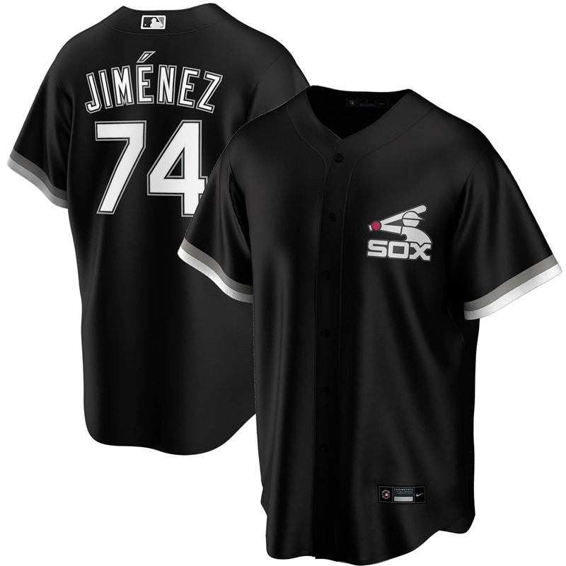 2020 MLB Men Chicago White Sox #74 Eloy Jimenez Nike Black 2020 Spring Training Replica Player Jersey 1->chicago white sox->MLB Jersey